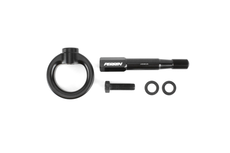 Subaru WRX STI Tow Hook Kit - Front - Perrin Performance - Flat Black - `15-`17